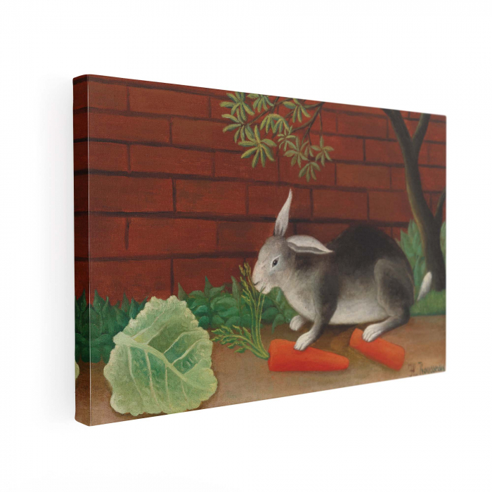 Tablou modern pe canvas intitulat The Rabbit's Meal de Henri Rousseau. [2]
