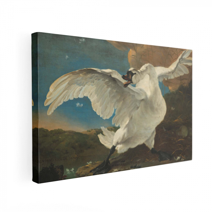 Tablou canvas, Intaglio, color, Clasic, Lebada, print pe panza Premium, pentru living, hol [3]