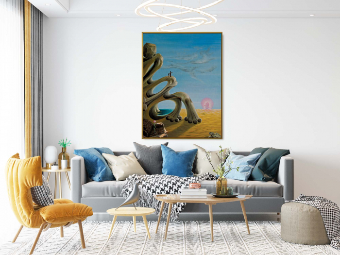 Tablou canvas, Intaglio, color, Suprarealism, Revelatie, print pe panza Premium, pentru living, hol [1]