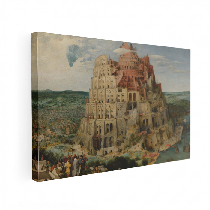 Tablou canvas, Intaglio, color, Modern, Turnul Babel, print pe panza Premium, pentru living, hol [2]