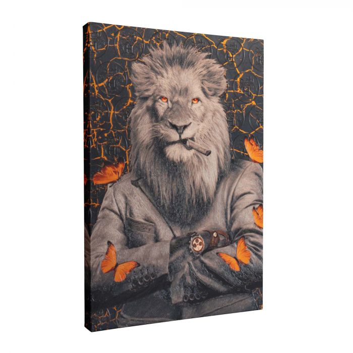 Tablou canvas, Leu, Hermes, abstract, dormitor, 50 x 70 cm [5]