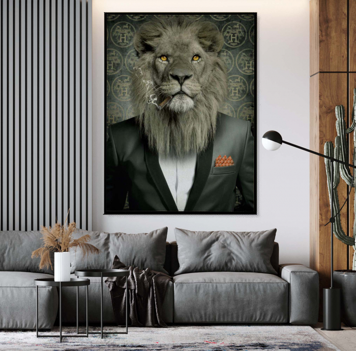 Tablou canvas, Leu, Versace, colorat, living, 50 x 70 cm [1]