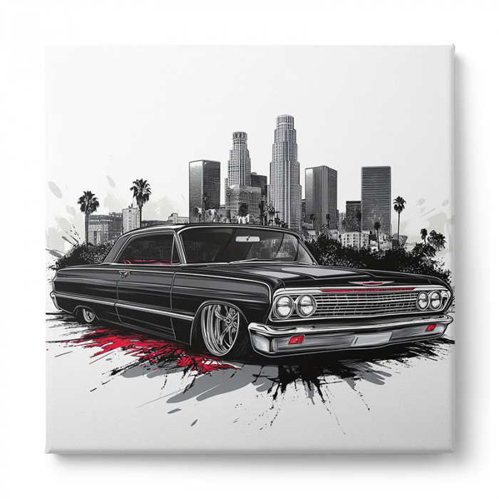 Tablou canvas ilustrând o mașină clasică americană [2]
