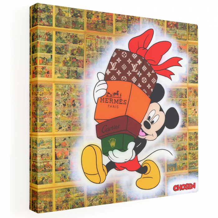 Tablou canvas, Mickey Mouse, Gucci, modern, dormitor, 50 x 70 cm [2]
