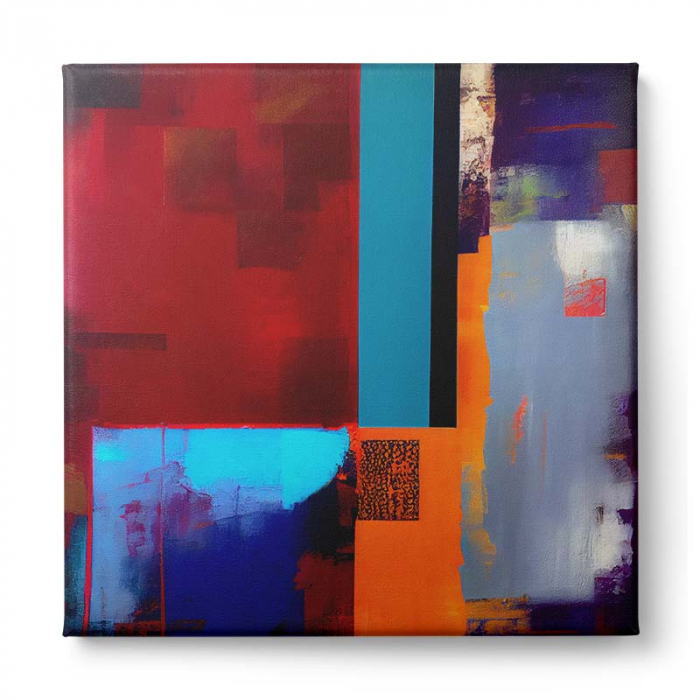 Tablou canvas, modern, abstract, culori intense, multicolor, pentru living, hol [2]
