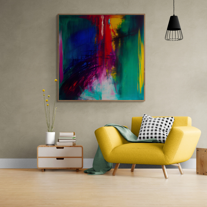 Tablou canvas, modern, abstract, culori intense, pentru living, dormitor [1]