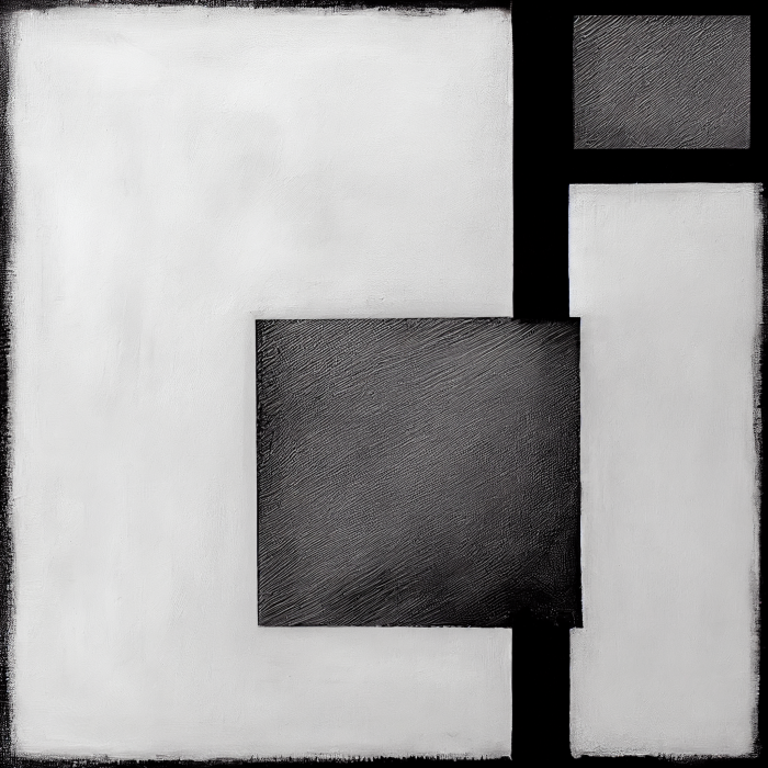 Tablou canvas, modern, abstract, minimalist, geometric, nuante de gri, pentru living [2]