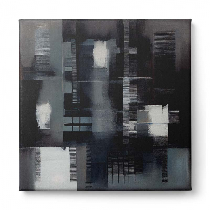 Tablou canvas, modern, abstract, nuante inchise, pentru living, hol [2]