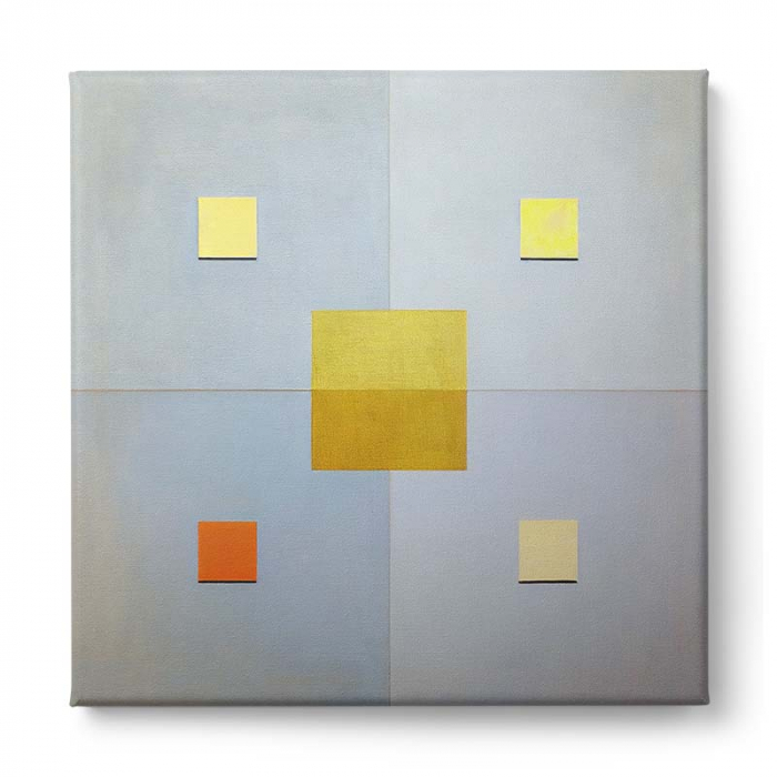 Tablou canvas, modern, abstract, nuante deschise, albastru, pentru birou [2]