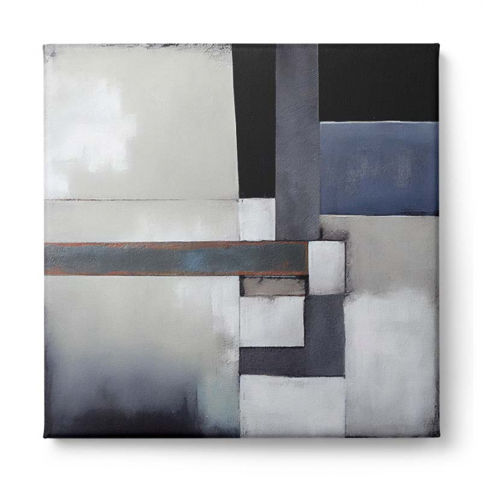 Tablou canvas, modern, abstract, nuante pale, pentru living, dormitor [2]