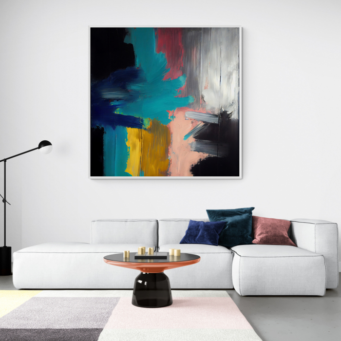 Tablou canvas, modern, abstract, nuante intense, colorat, pentru living, dormitor [1]