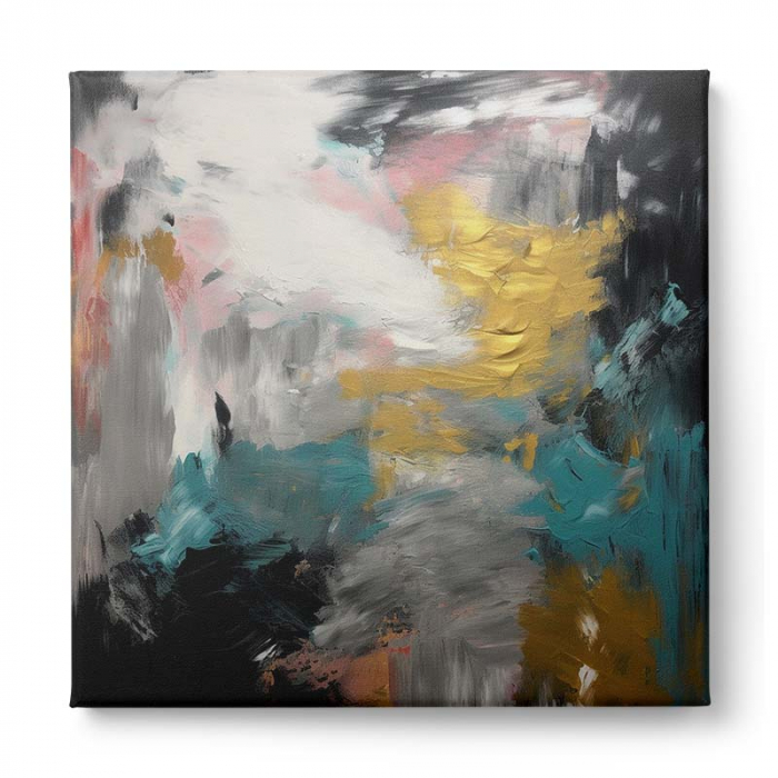 Tablou canvas, modern, abstract, nuante intense, multicolor, pentru living, birou [2]