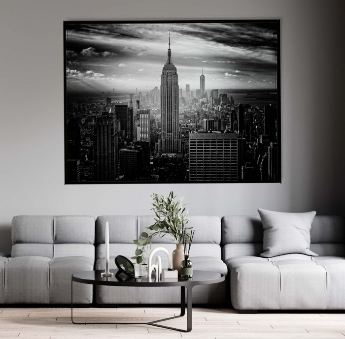 Tablou canvas modern arhitectura New York alb negru [1]