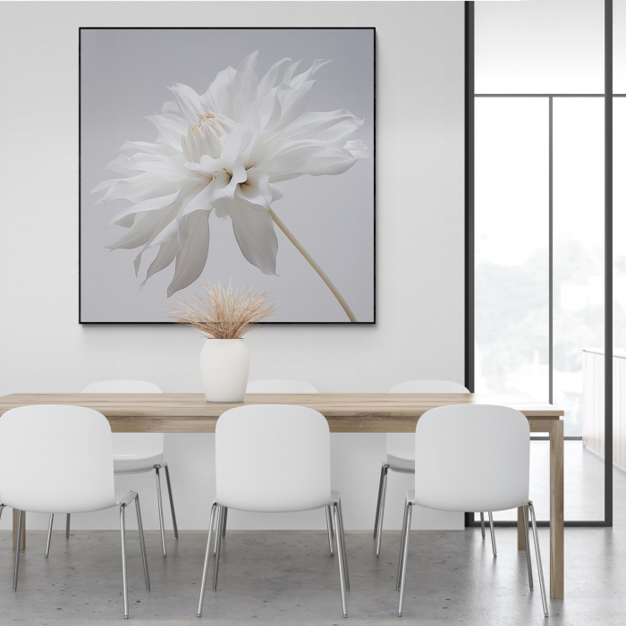 Tablou canvas, modern, cu Floare alba, pentru bucatarie [1]