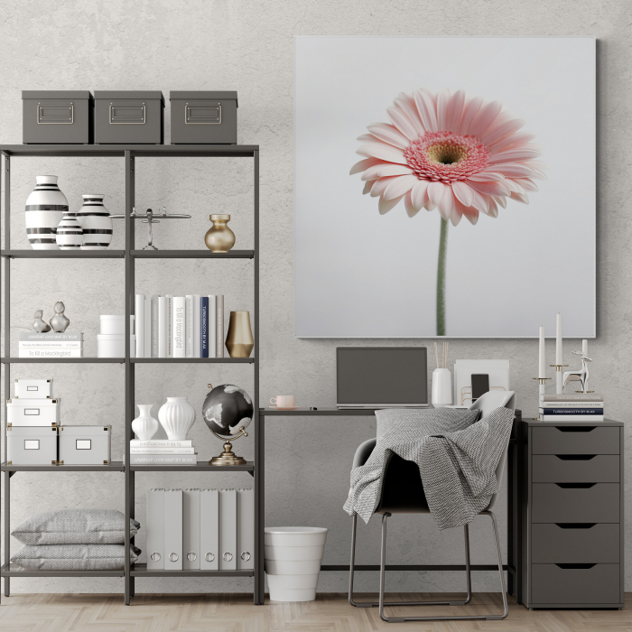 Tablou canvas, modern, cu Floare roz, pentru living [2]