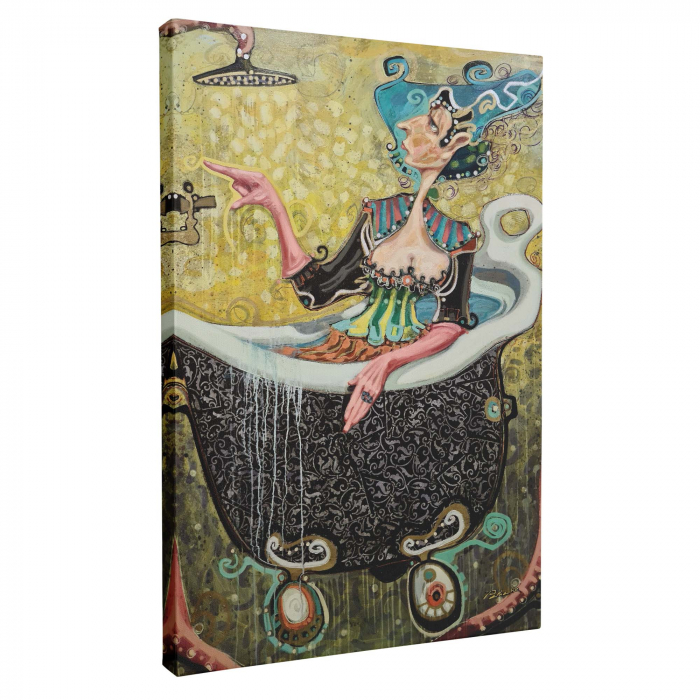 Tablou canvas, modern, Dusul de dimineata, multicolor, pentru living, 50 x 70 cm [2]