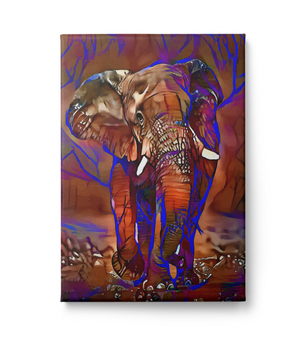Tablou canvas, modern, elefant ,pentru living, birou - Copie [1]