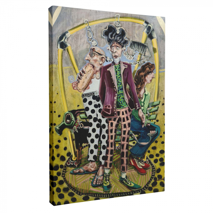 Tablou canvas, modern, Gasca de prieteni, multicolor, pentru birou, 50 x 70 cm [2]