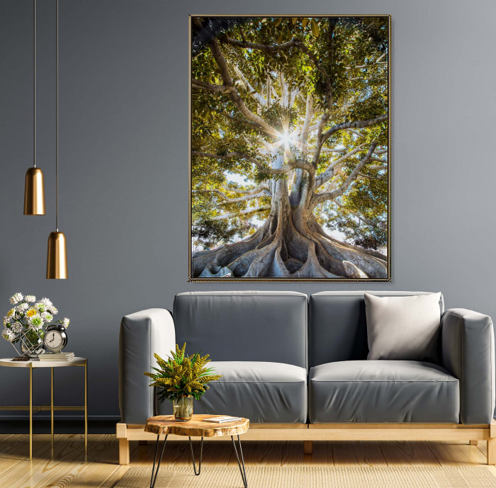 Tablou canvas modern cu Copacul Vieții în stil abstract pentru bucătărie sau hol. [1]