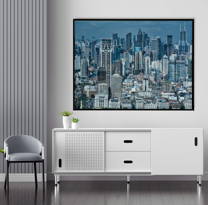 Tablou canvas modern cu peisaj de arhitectură urbană. [1]