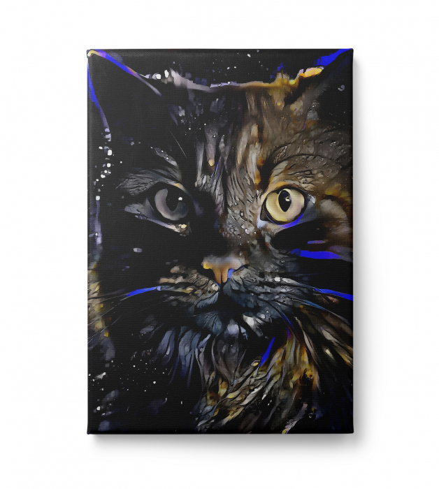 Tablou canvas, modern,pisica ,pentru living, birou [1]