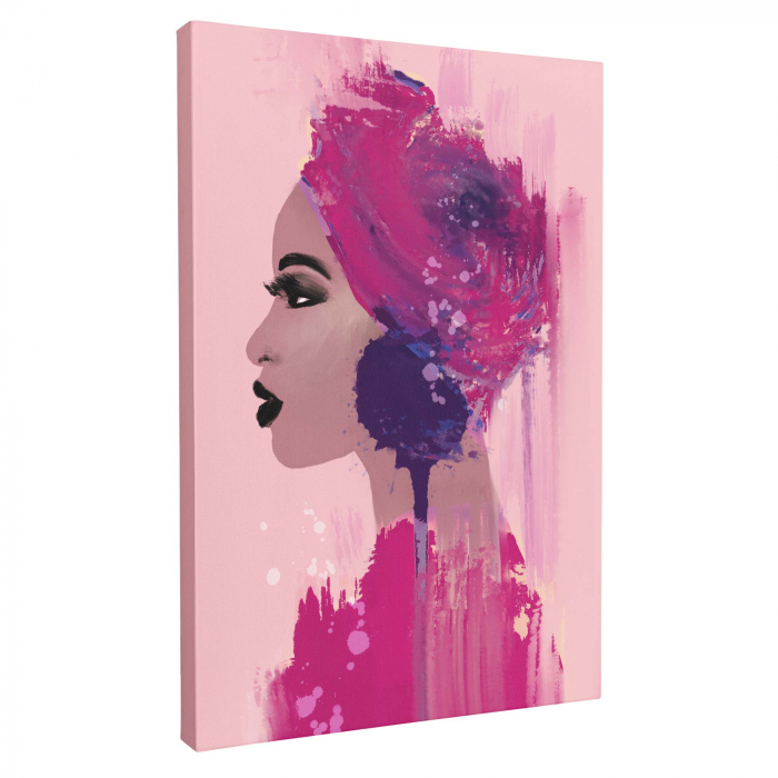 Tablou canvas minimalist, portret femeie abstract, pentru dormitor, living [2]