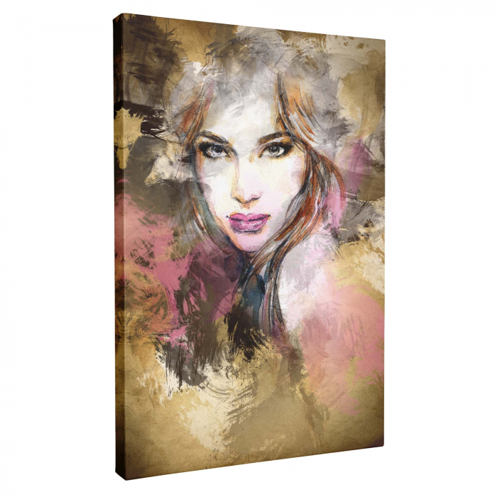 Tablou canvas, modern, portret femeie abstract, pentru hol, living [2]