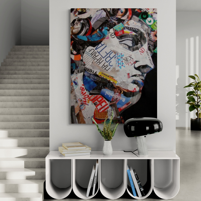 Tablou canvas modern David în stil abstract pentru hol [1]