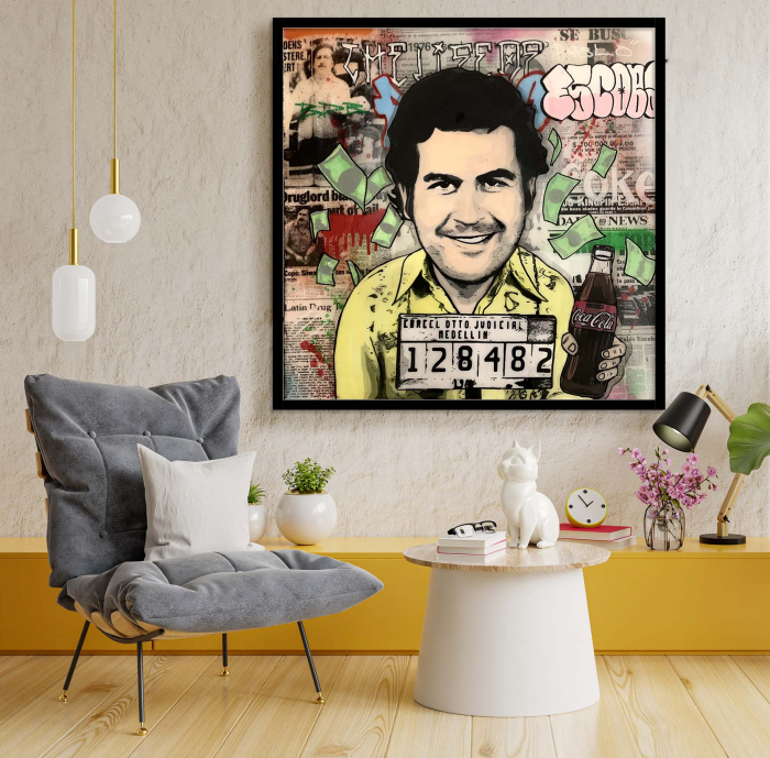 Tablou Canvas „Pablo Escobar – Arta Urbană a Legendei” [1]