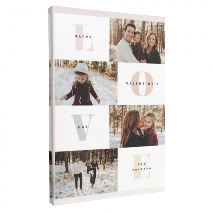 Tablou canvas personalizat colaj cu poze de familie – amintiri prețioase pe pânză [4]