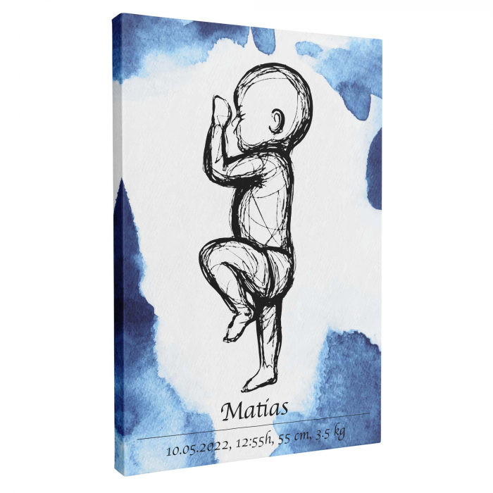 Tablou canvas personalizat colaj cu poze bebeluș [5]