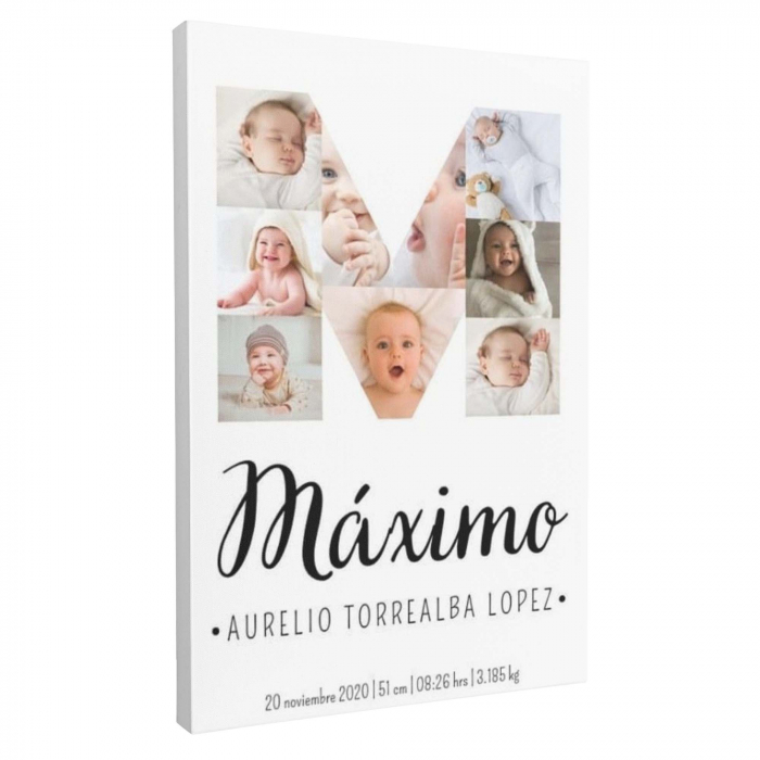 Tablou canvas personalizat colaj cu poze bebeluș [8]