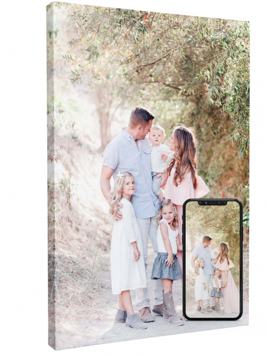 Tablou canvas personalizat, cu fotografia ta, Intaglio, color, print pe panza Premium [4]
