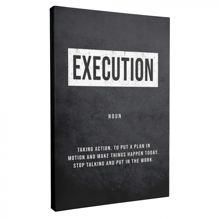 Cadou pentru sef Tablou Canvas Personalizat, Intaglio, print pe panza, besaje motivationale, [2]