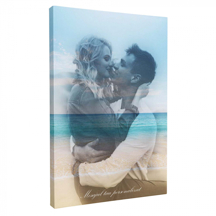 Tablou Canvas Personalizat, Intaglio, print pe panza, in dubla expunere, cadou pentru ele [2]