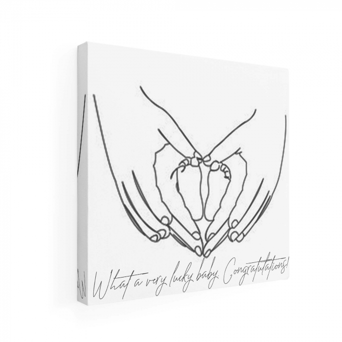 Tablou Canvas Personalizat, Intaglio, print pe panza, cadou pentru  gravide [5]