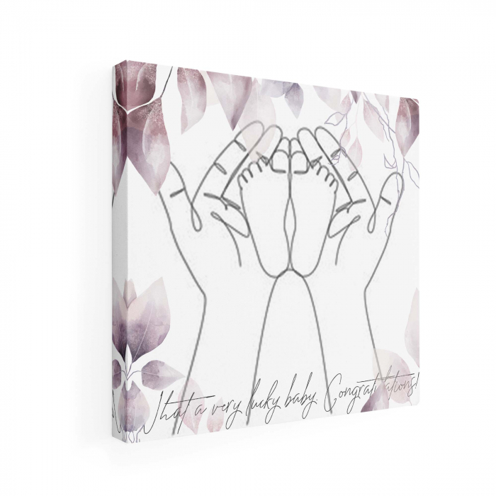 Tablou Canvas Personalizat, Intaglio, print pe panza, cadou pentru  gravide [1]