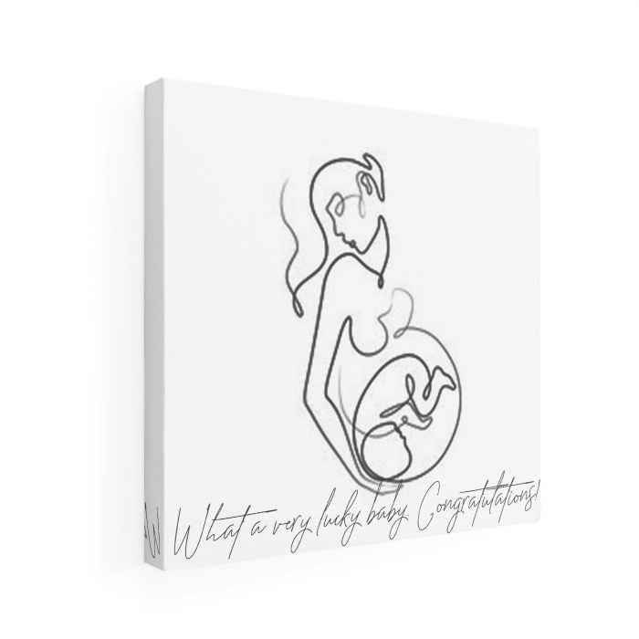Tablou Canvas Personalizat, Intaglio, print pe panza, cadou pentru  gravide [6]