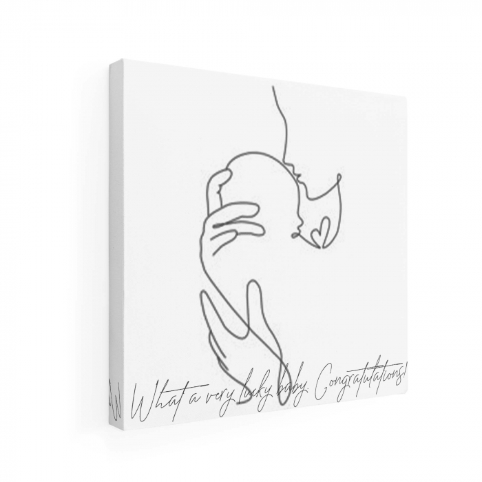 Tablou Canvas Personalizat, Intaglio, print pe panza, cadou pentru  gravide [4]