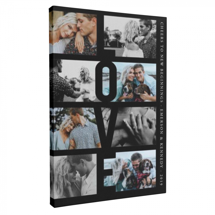 Cadou pentru sot Tablou Canvas Personalizat, Intaglio, print pe panza, colaj poze [3]