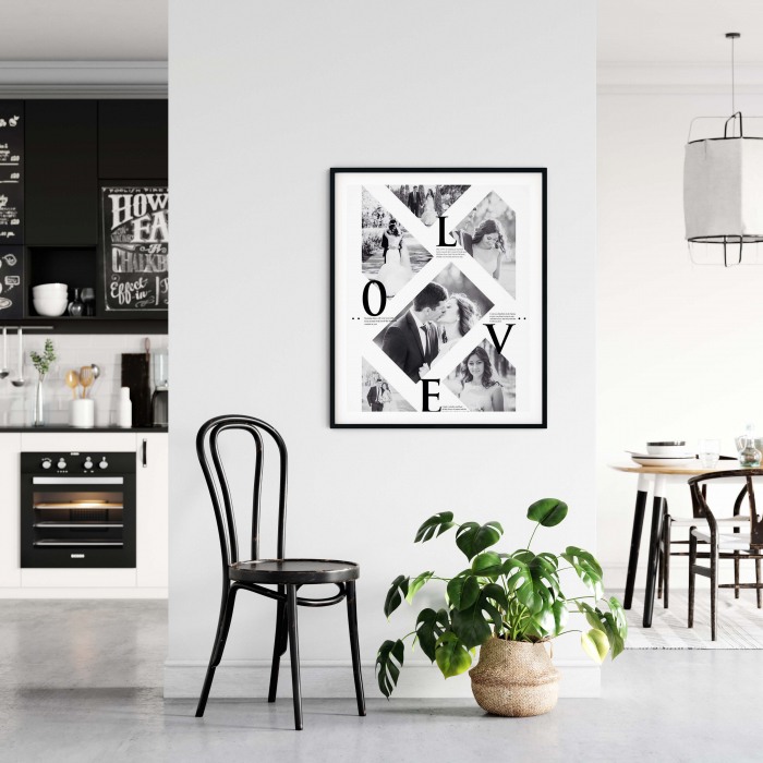 Cadou pentru sot Tablou Canvas Personalizat, Intaglio, print pe panza, colaj poze [5]