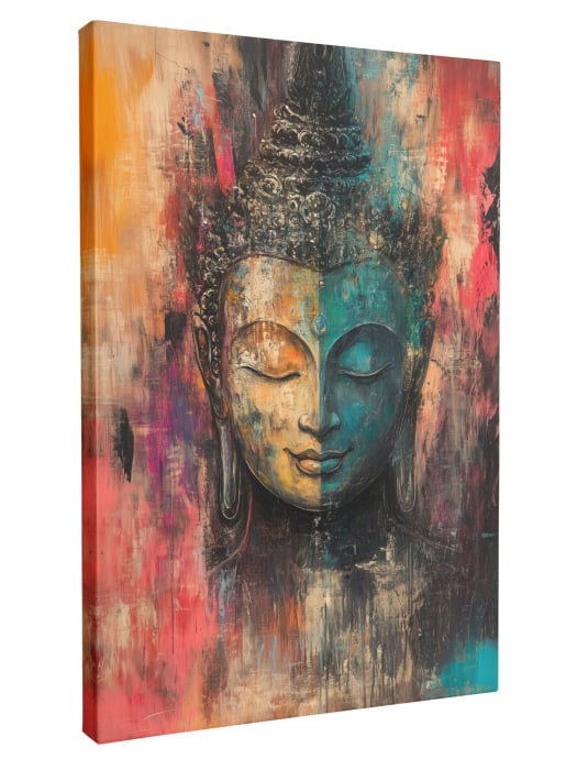 Tablou canvas abstract cu portretul lui Buddha [4]