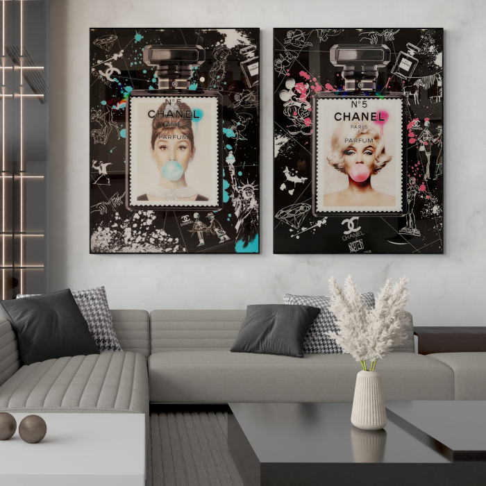 Tablou canvas Tablouri Audrey Hepburn Marilyn Monroe [1]