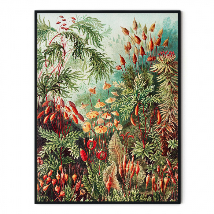Flori colorate abstracte, print modern pe hârtie Fine Art. [2]