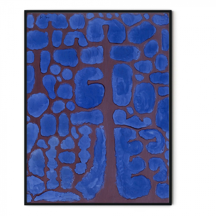 Paul Klee abstract blue artwork print for kitchen decor [3]