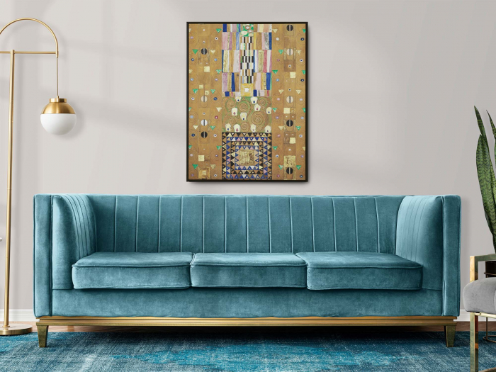Print Fine Art, Tablou color Klimt Part 9 în stil modern pentru living. [1]