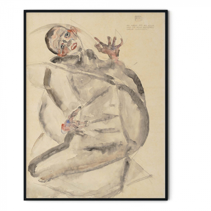 Tablou canvas modern de Egon Schiele, color, abstract. [3]