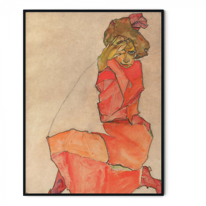 Tablou abstract modern - Egon Schiele - Intaglio print [3]