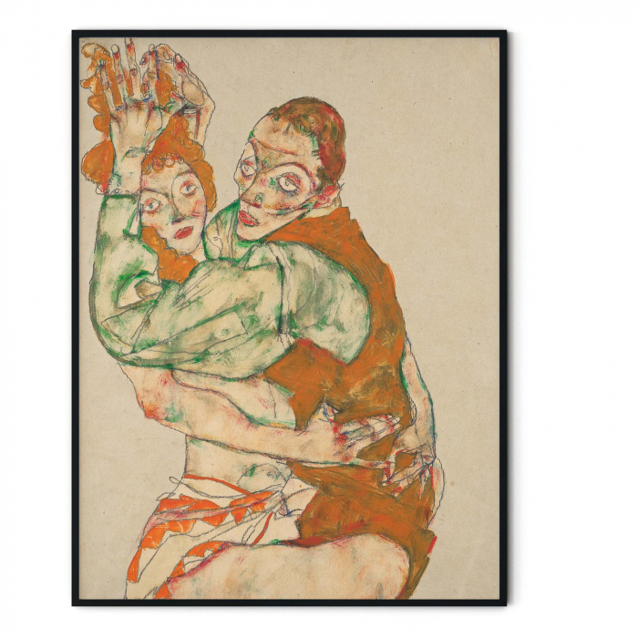Tablou color Egon Schiele, Zeichnungen XII, print Fine Art [3]
