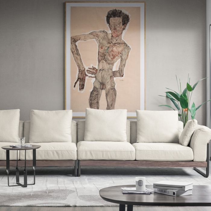 Print Fine Art, Egon Schiele self-portrait, modern decor [1]